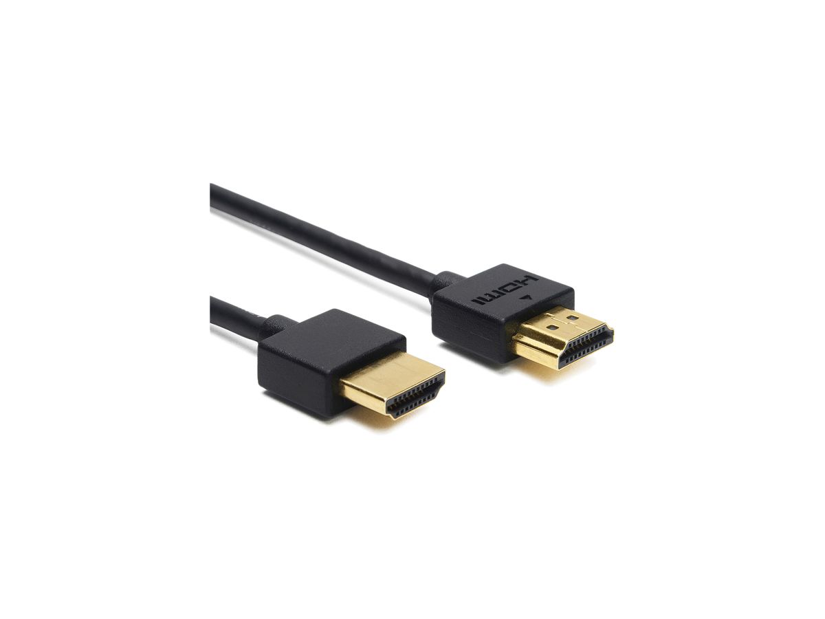 Slim HDMI-Kabel 2.0b CeCoNet 4K 18Gb/s 1m schwarz