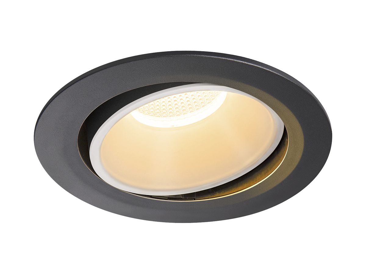 LED-Downlight SLV NUMINOS MOVE XL 37.4W 3500lm 2700K 20° DIM Ø190×118mm sz/ws