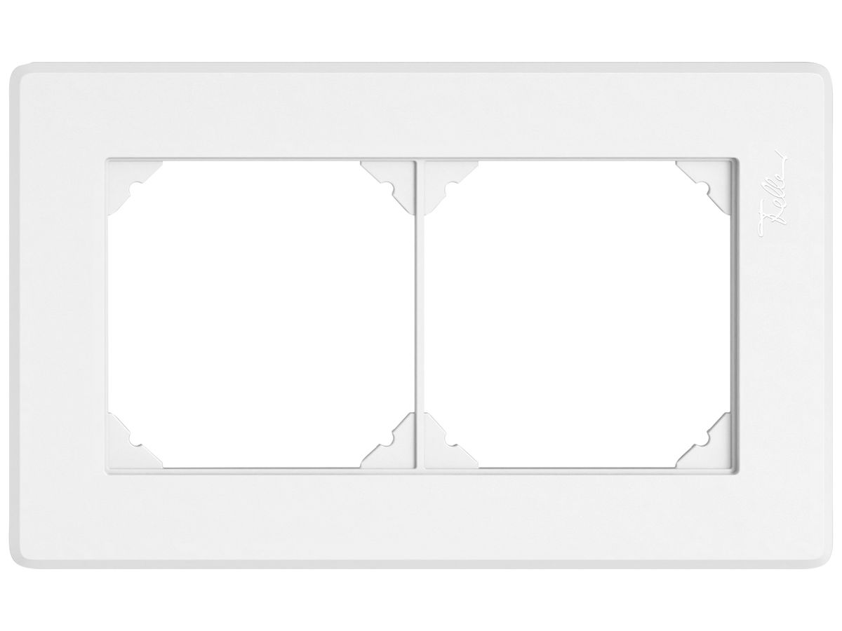UP-Kopfzeile EDIZIO.liv SNAPFIX® 1×2 für frei wählbare Kombinationen weiss