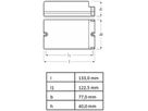 LED-Betriebsgerät Osram OT 110W 55…157V 150…1050mA DALI 133×77×40mm