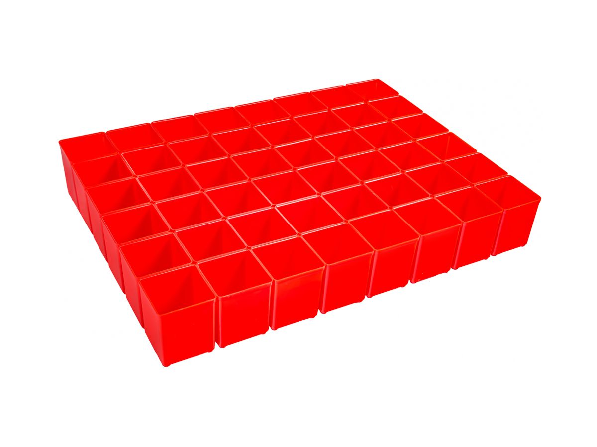 Sortiereinsatz BS Systems Insetbox A3 52×63×52mm Kunststoff rot
