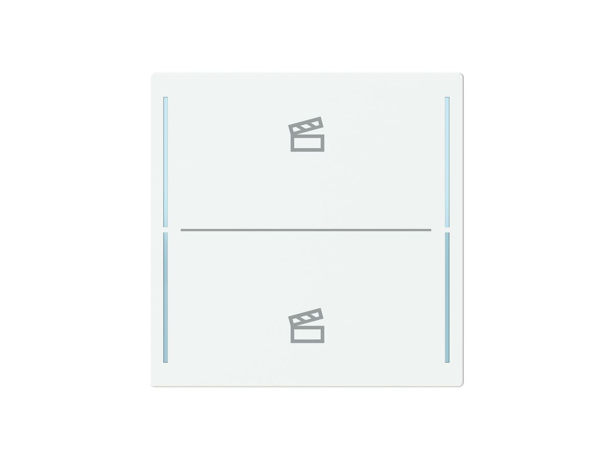 Tasterabdeckung ABB SIDUS touch 2-fach "Taster-Szene" weiss
