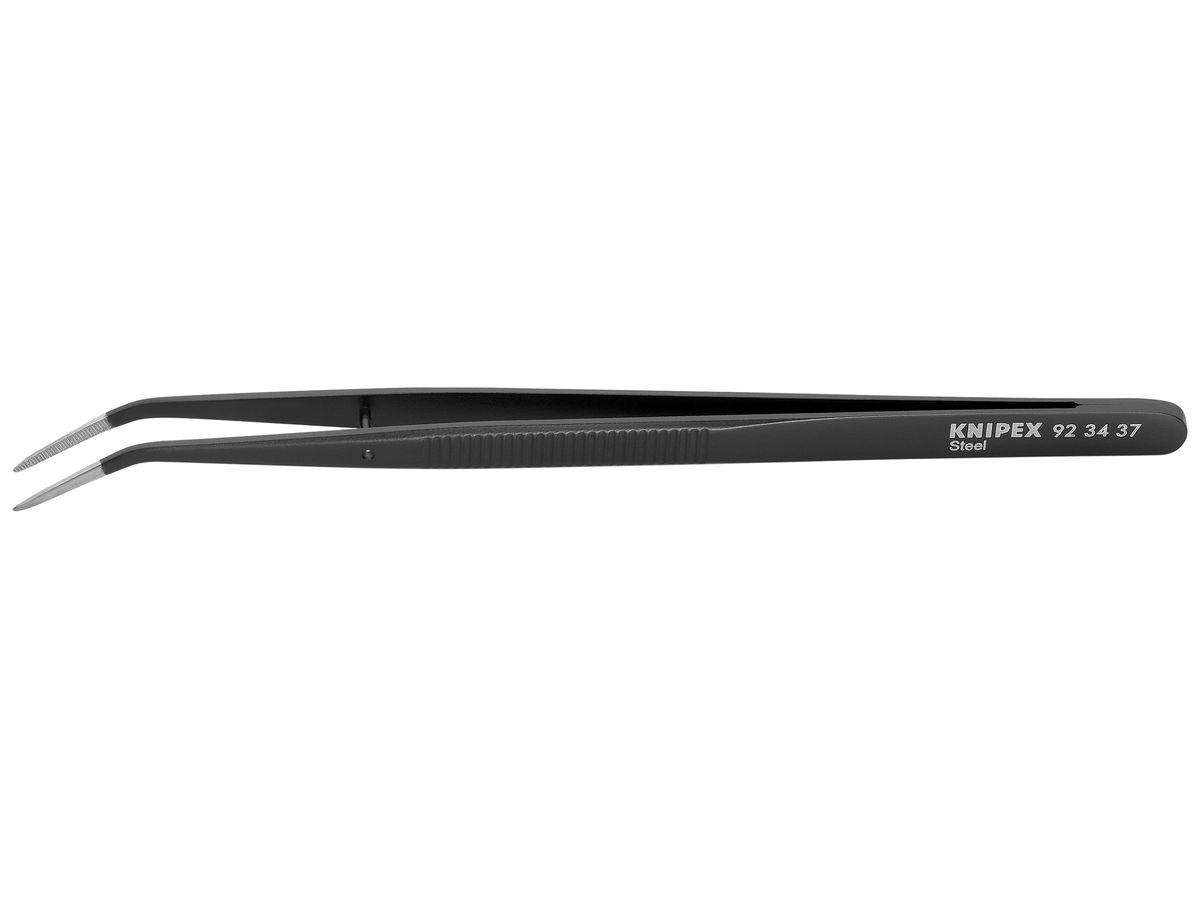 Präzisions-Pinzette KNIPEX 155mm, 45°, schwarz