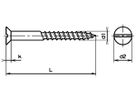 Holzschraube FERRONORM Schlitz Ø1.6×10mm Stahl verzinkt