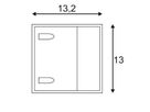 LED-Wandleuchte SLV LOGS WALL, 6W 650lm 3000K IP44 weiss
