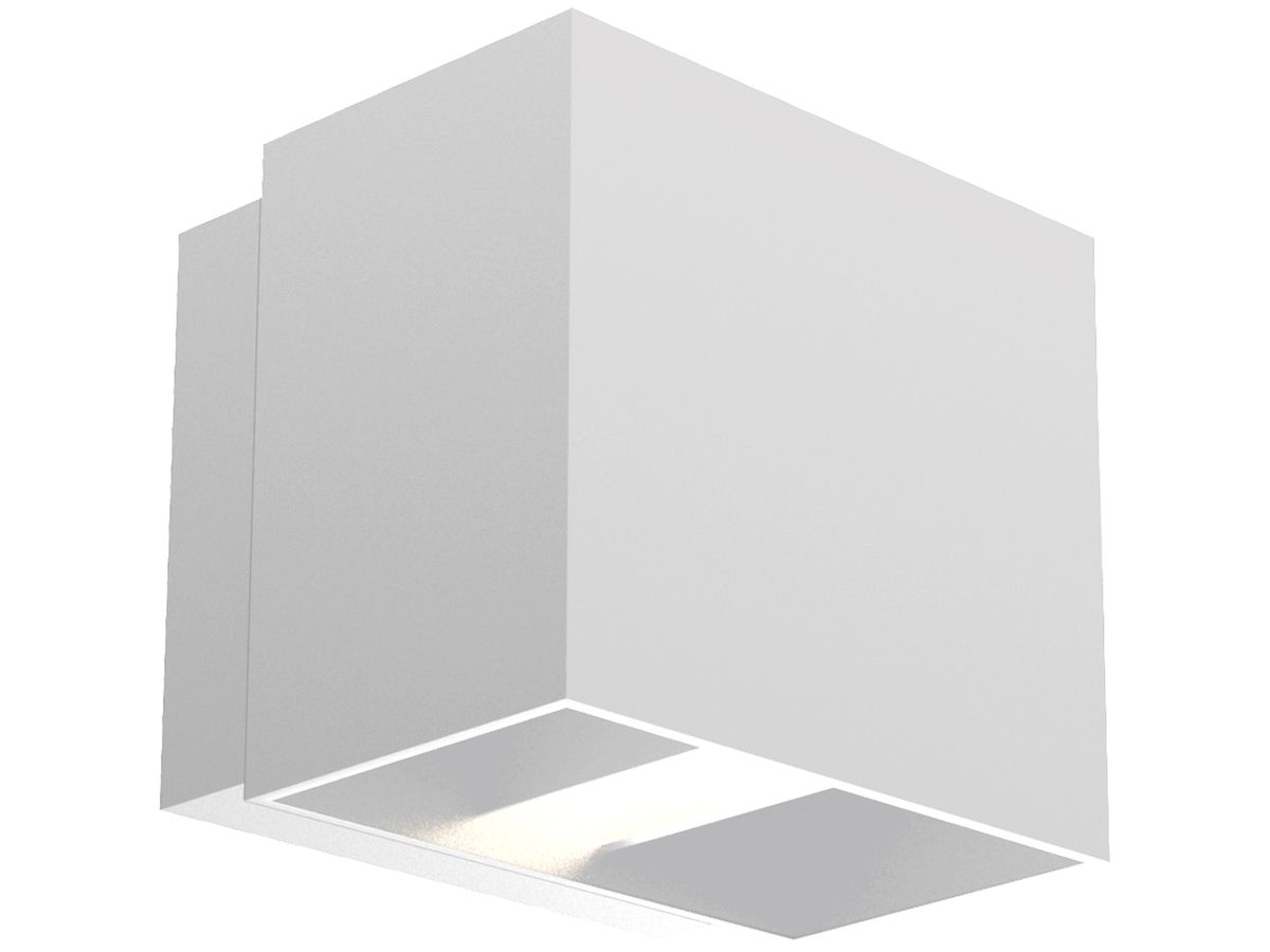 LED-Wandleuchte QUADRO 10W, 900lm, 3000K, IP65, 120×100×97mm, weiss