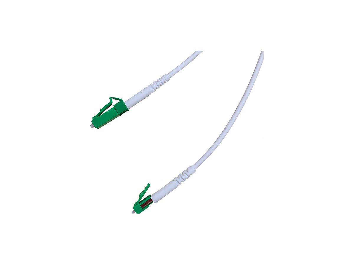 Verbindungskabel CeCoNet FTTH Simplex G.657.A3 LC-APC/LC-APC weiss 25m