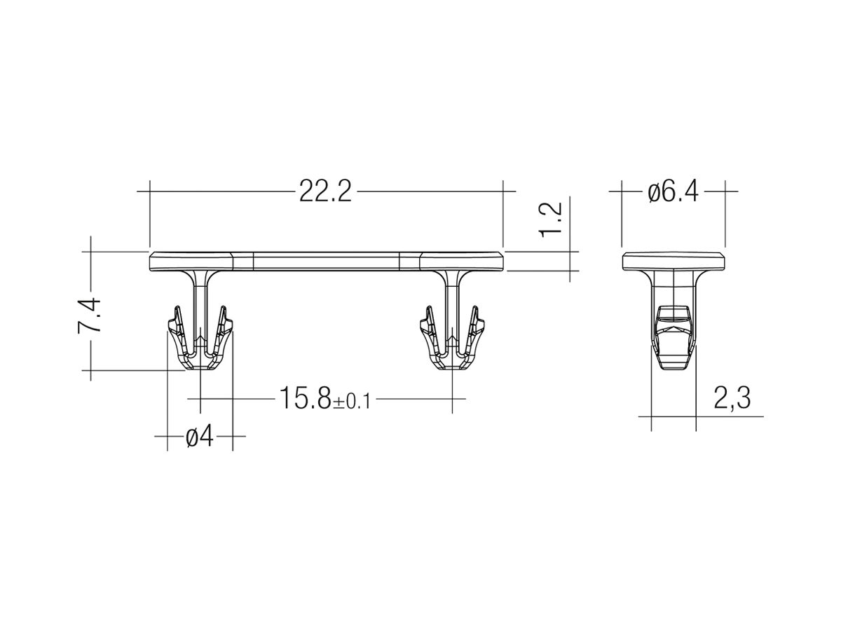 Montage Clip Tridonic, für LED Module LLE16