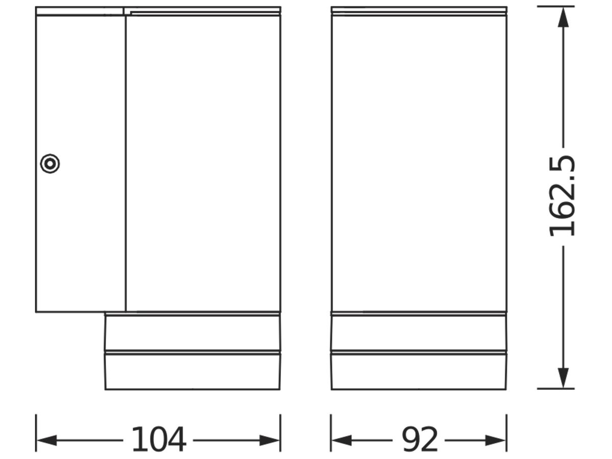 Wandleuchte LDV ENDURA CLASSIC BEAM GAP GU10 Edelstahl