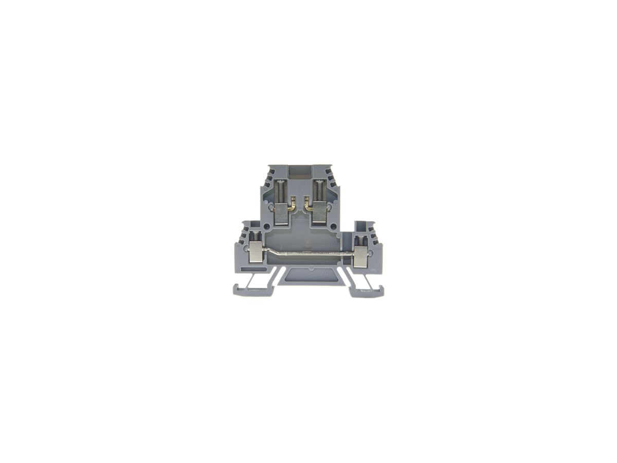 Durchgangs-Reihenklemme Woertz 0.5…2.5mm² 24A 500V Schraub.2×2 TH35/G32 gu