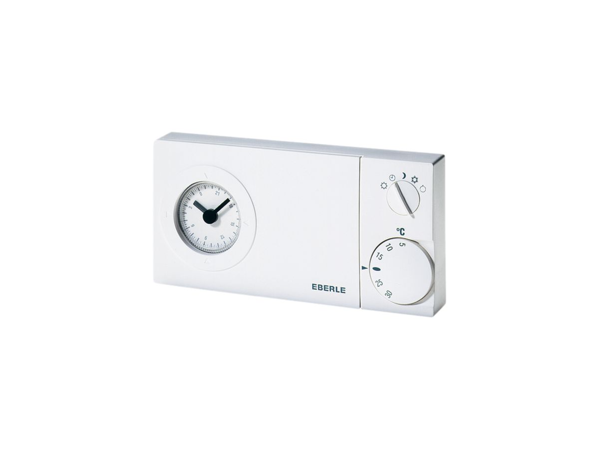 Uhrenthermostat Eberle Easy 2-Tasten weiss