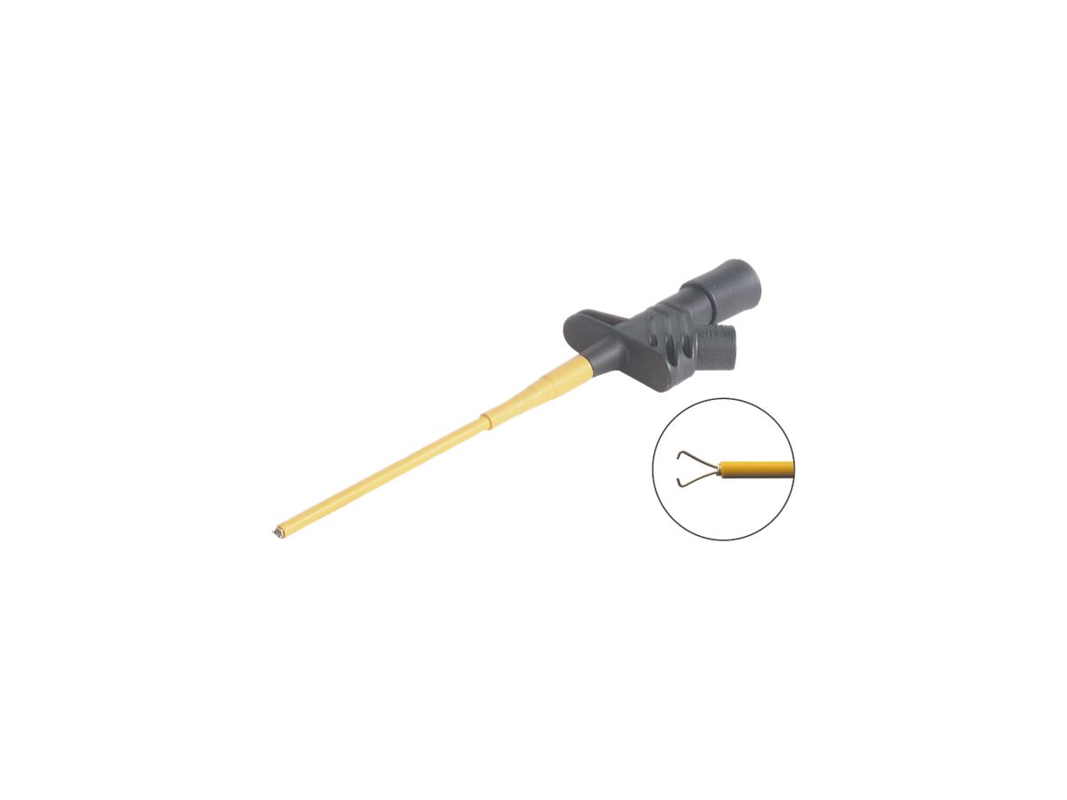 Sicherheits-Klemmprüfspitze KLEPS 2600, 4mm System, schwarz