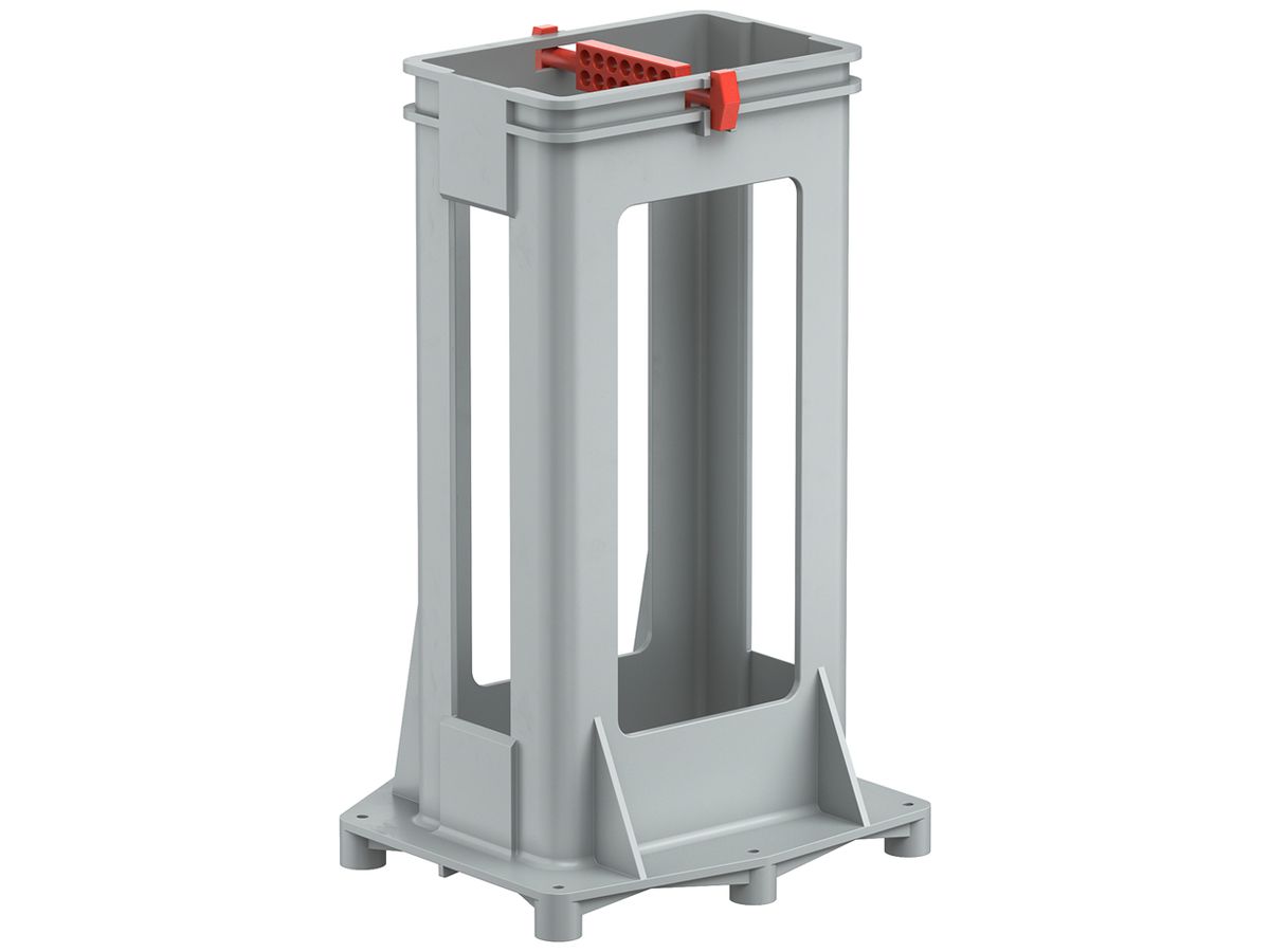 Rohrstütze AGRO halogenfrei grau