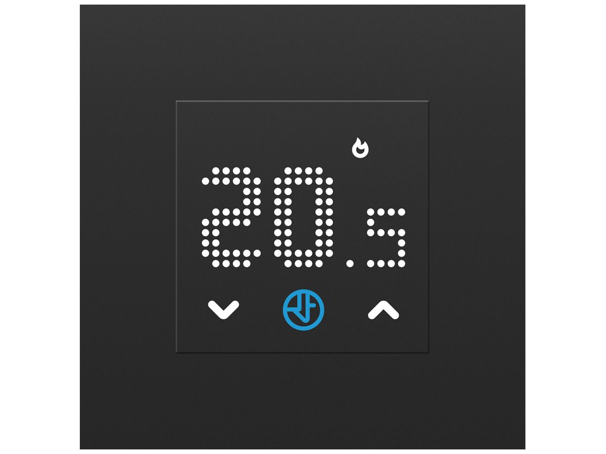 UP-Raumthermostat FINDER 1T.T1 230VAC/5A 0…38°C hand schwarz