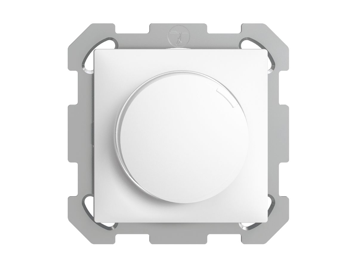 UP-Drehdimmer EDIZIOdue 20…420W universal, weiss, beleuchtbar LED weiss