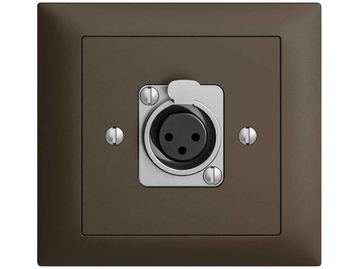EB-Montageset EDIZIOdue FKE XLR coffee