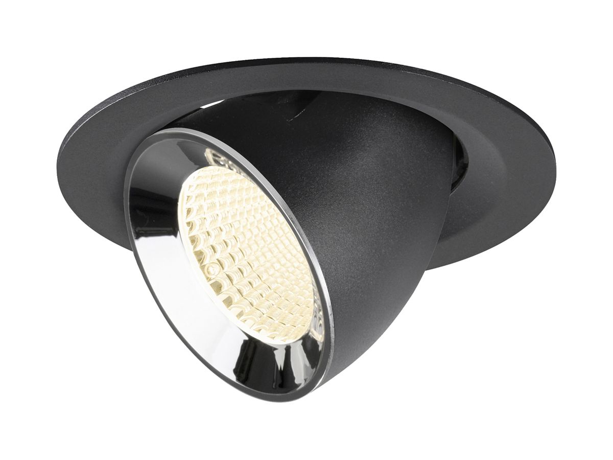 LED-Downlight SLV NUMINOS GIMBLE M 12W 1900lm 4000K MB DALI Ø120 sz/cr