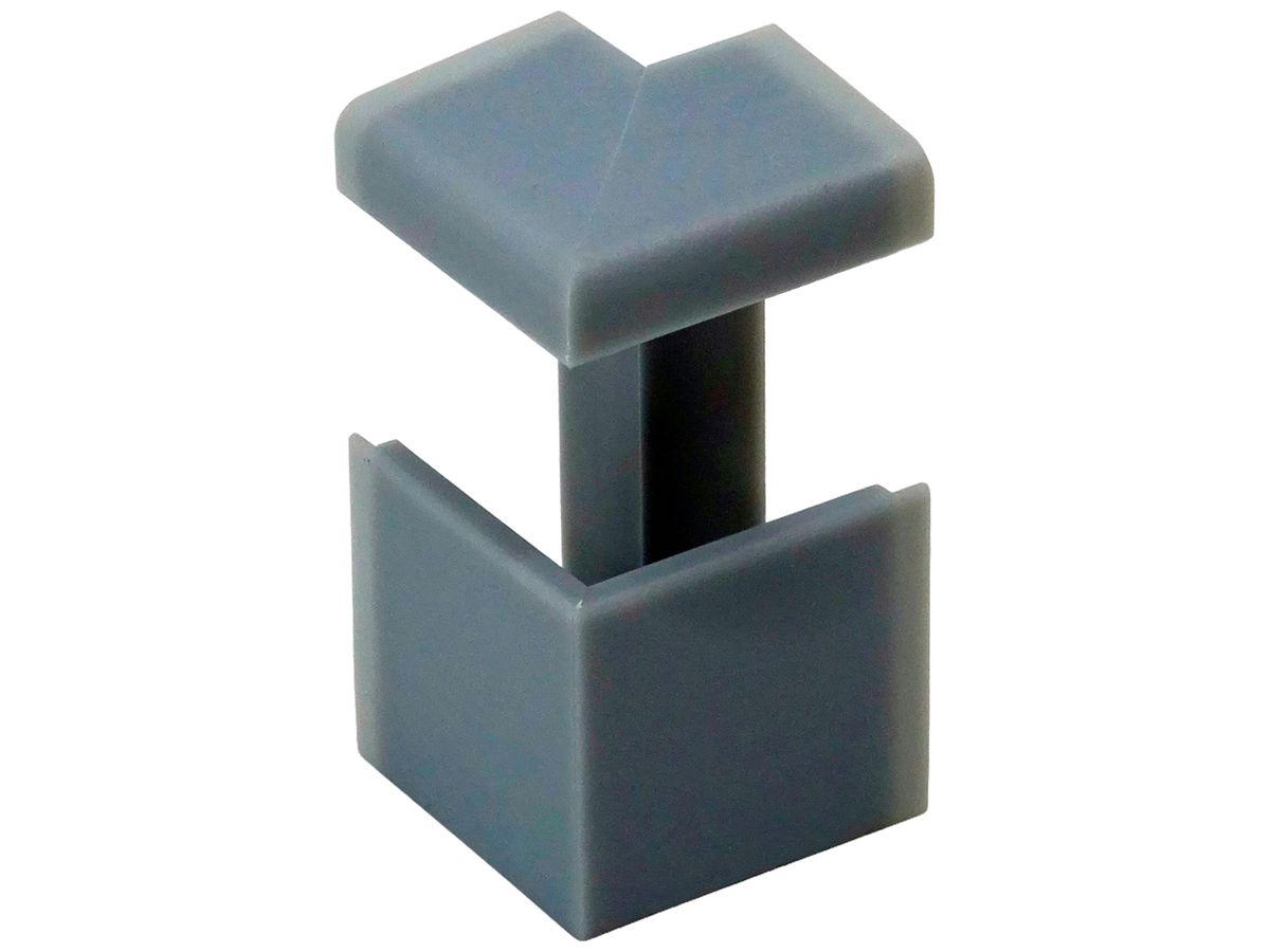 Ausseneck ELBRO 60×20mm 90° Silber