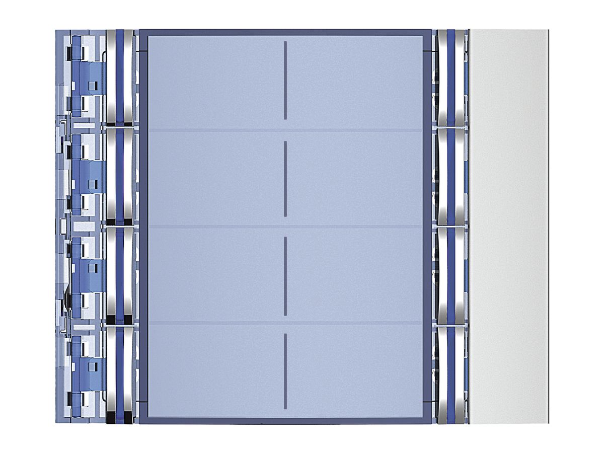 Frontblende mit 8 Tasten für Ruftastenmod.8 Tasten Sfera Al