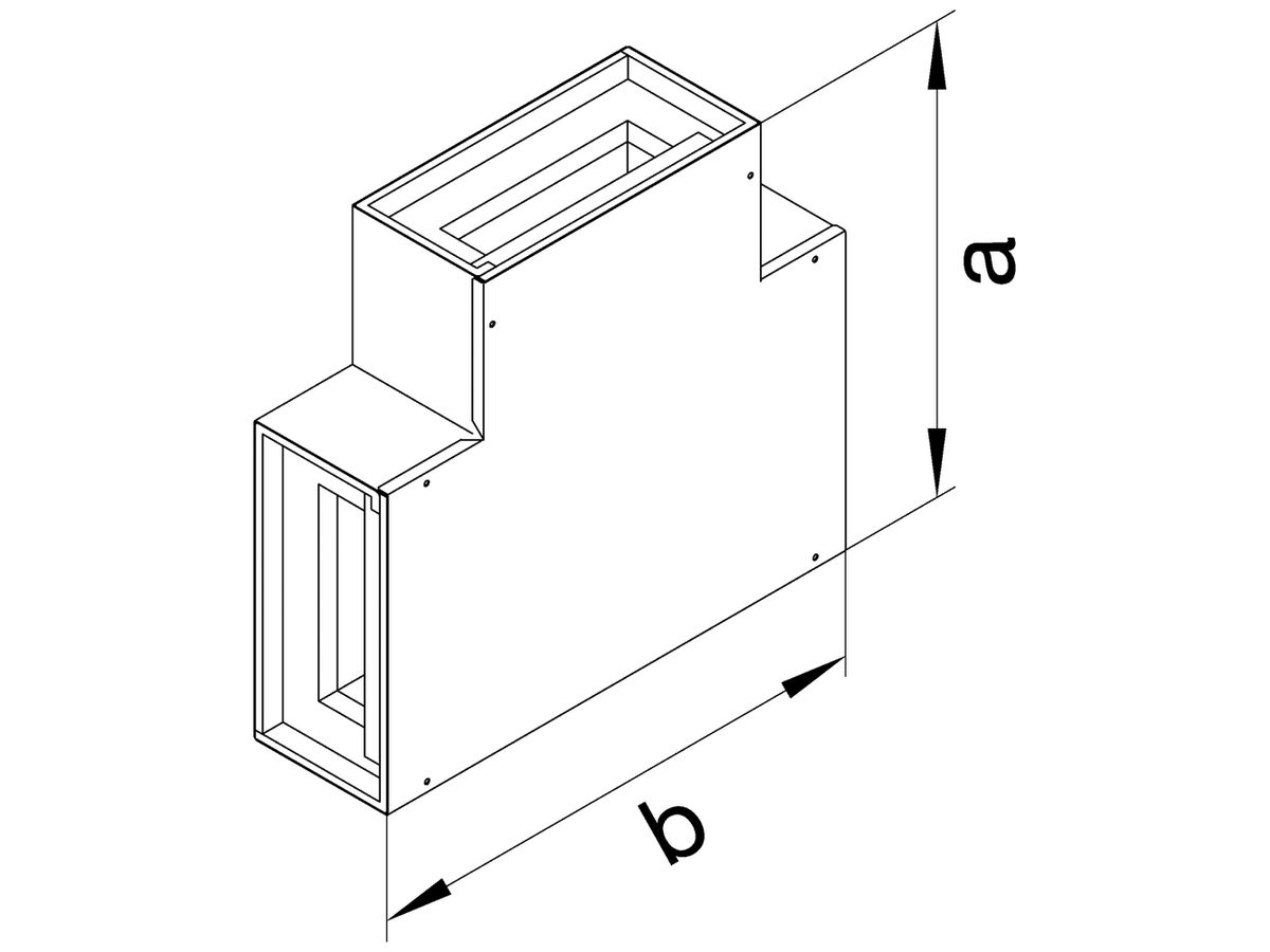Anpassstück tehalit FWK 90 E60/30 50×210mm, verkehrsweiss