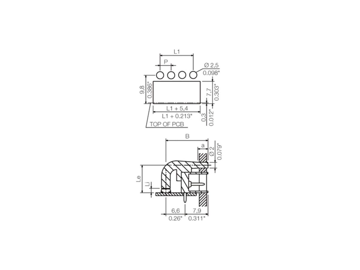 LED-Flutlichtanzeigen Weidmüller SC 3.81 FLA 2.3/14.25 3.81mm 8L transparent