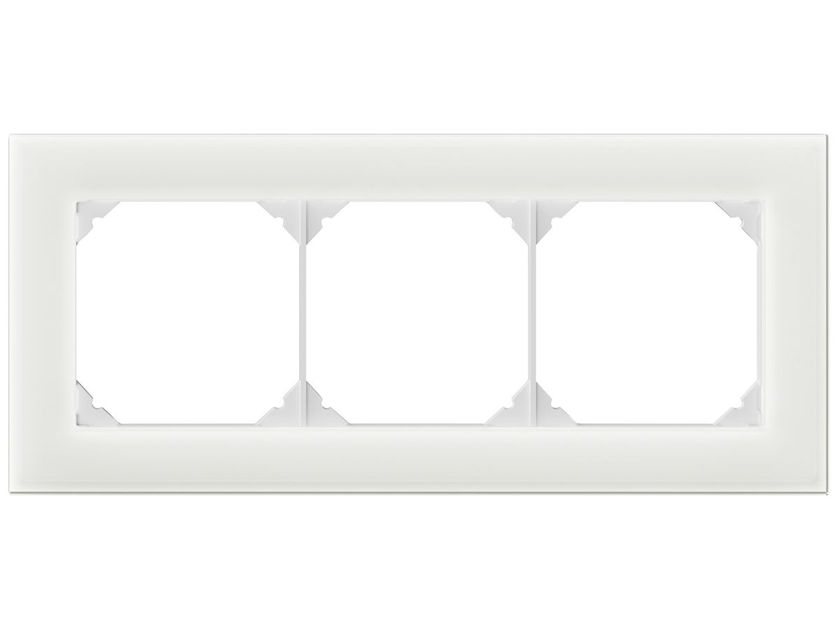 UP-Kopfzeile EDIZIO.liv prestige SNAPFIX® 1×3 94×214mm glas weiss