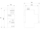 Elektronisches Schutzschaltgerät SENTRON ECPD 1LN 16A 30mA Typ F 75kA RF