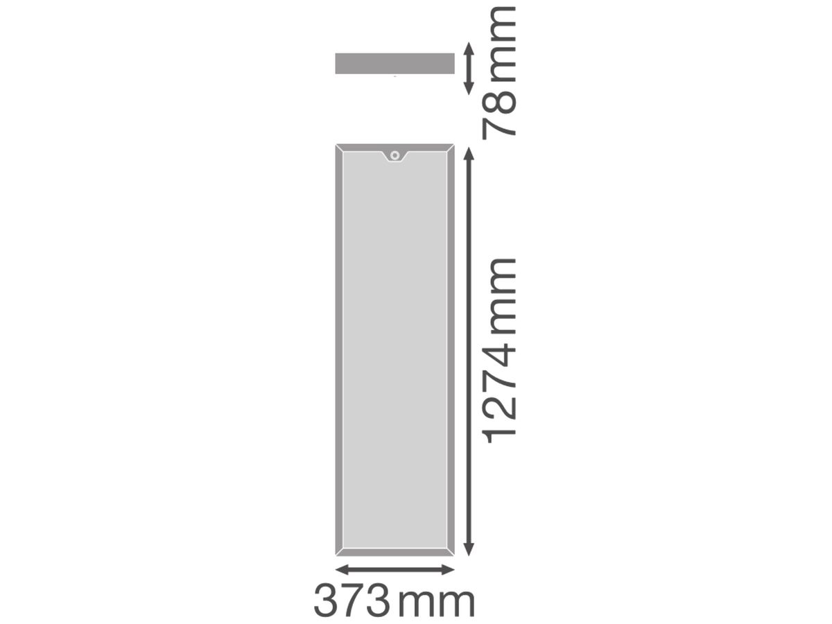 LED-Deckenleuchte LEDVANCE PL SF SEN 38W 5000lm 3000…4000K 1274×373 weiss