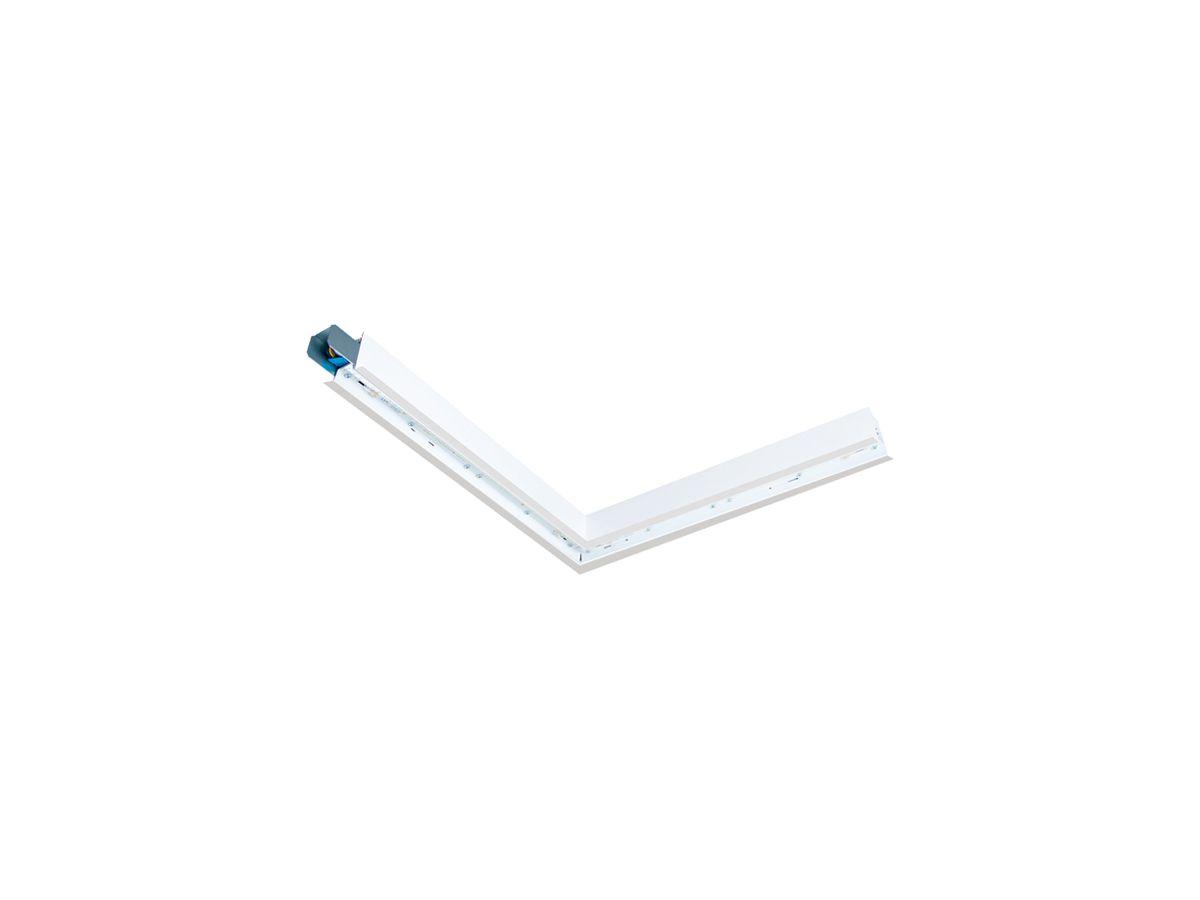 EB-LED-Deckenleuchte SG Lineal recessed Corner 17W 1870lm 830 DALI 642mm weiss