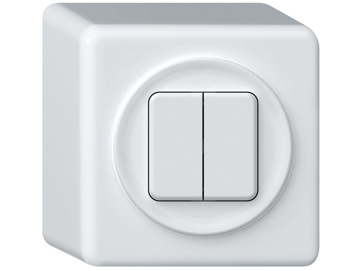 AP-Taster KNX origin 2×Tasten weiss