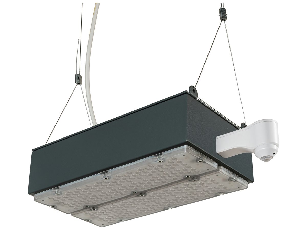 LED-Hallenstrahler Sylvania KubiXx AISLE PIR 54W 9400lm 840 IP65 DIM 412×190