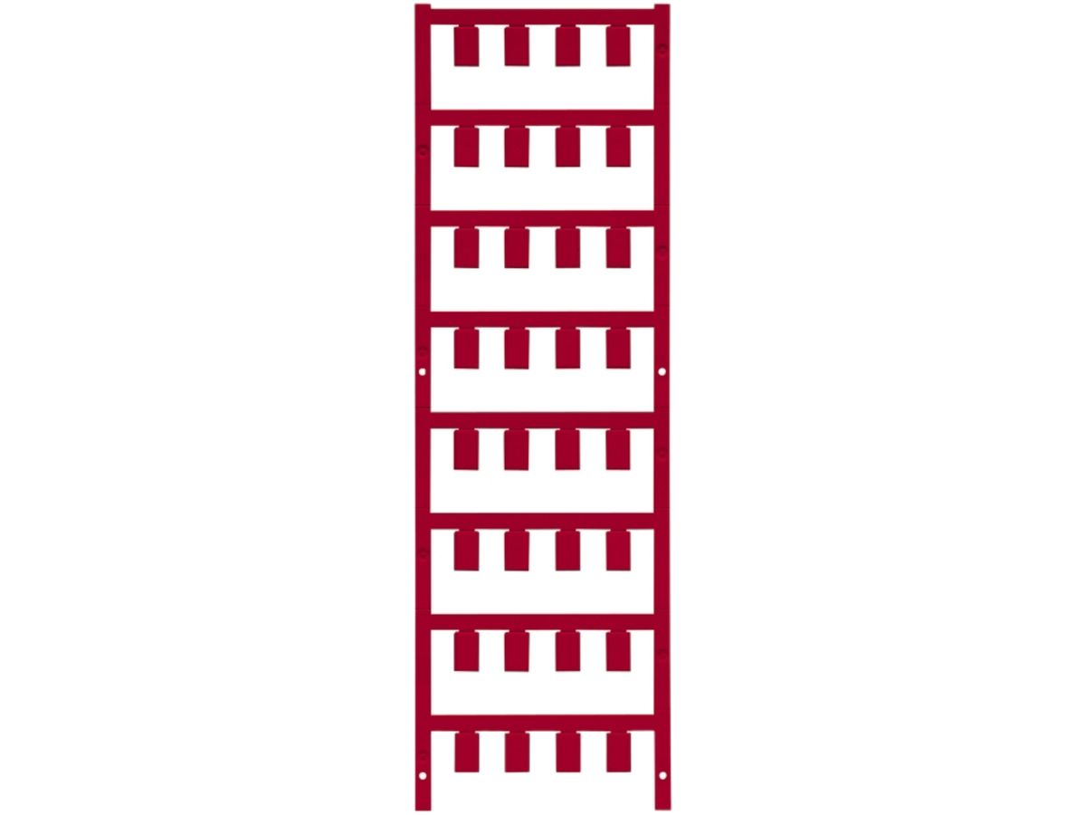 Leitermarkierer Weidmüller MultiCard VT SF für Ø4.7…7.4mm 12×7.4mm PA66 rot