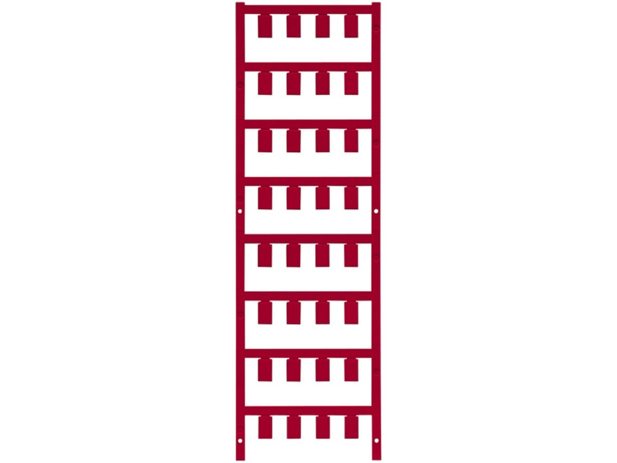 Leitermarkierer Weidmüller MultiCard VT SF für Ø4.7…7.4mm 12×7.4mm PA66 rot