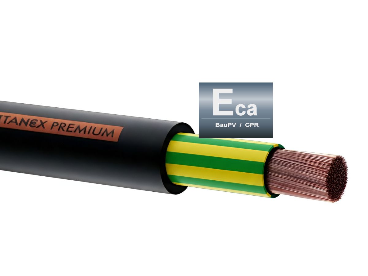 GDV (H07 RN-F) 1x16mm² PE Eca sz - Eca