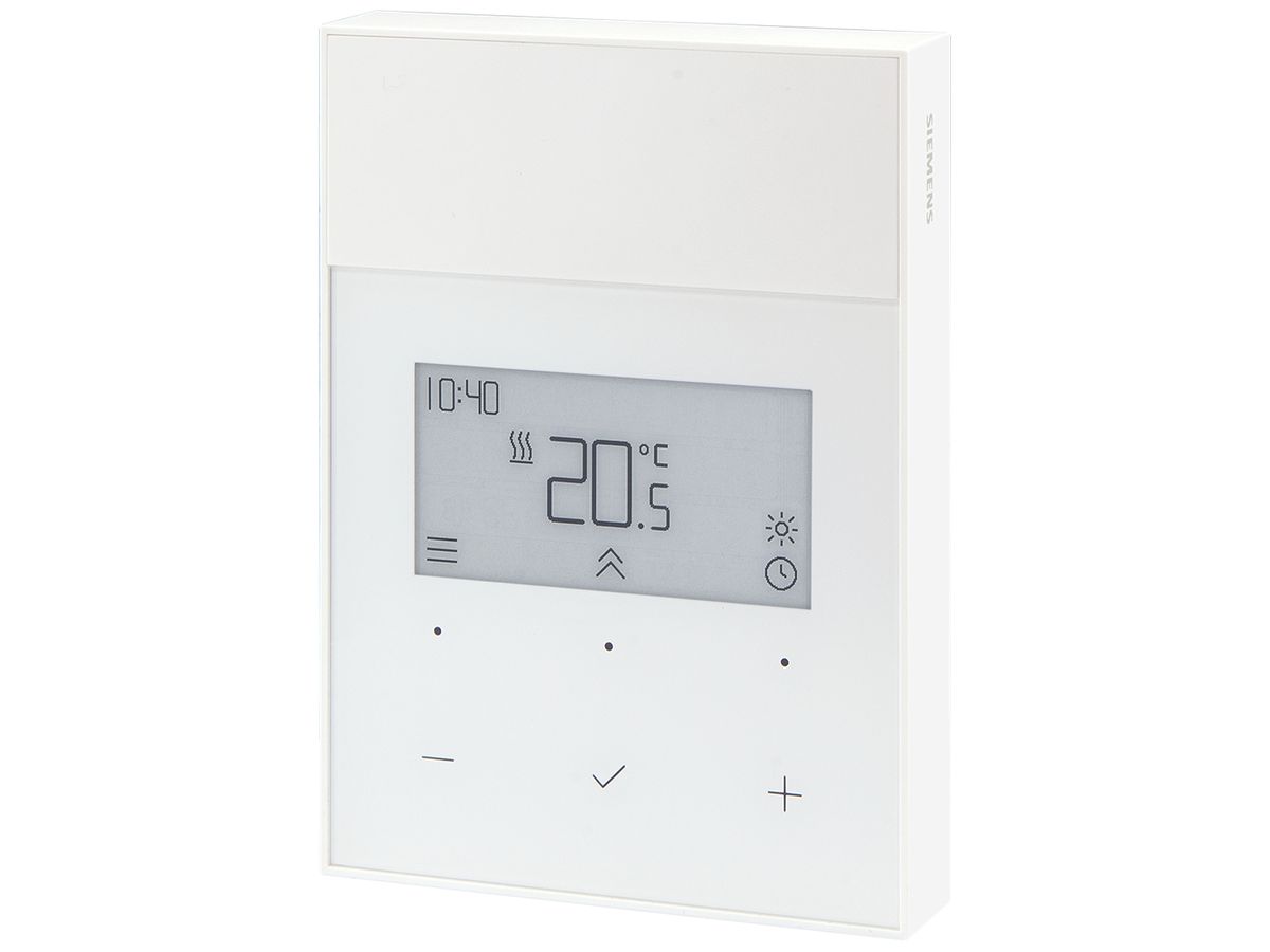 AP-Raumthermostat Siemens RDL101 -20…70°C 5A weiss