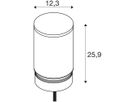 LED-Leuchtenkopf SLV M-POL M Clear DALI 19W 1150lm 927/930 IP65 Ø122.6mm anthr.