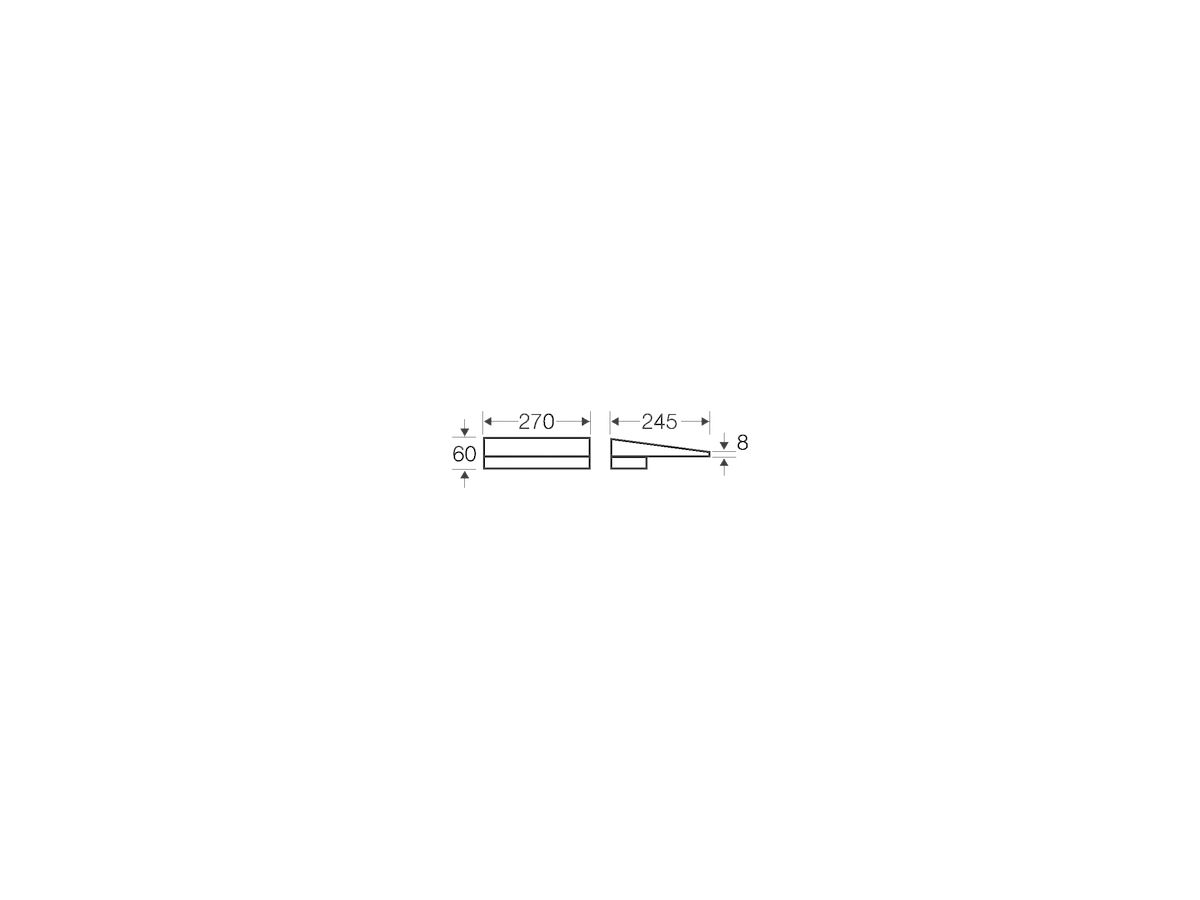 Schutzdach Hensel FP DB 27 270×60×245mm f.ENYSTAR