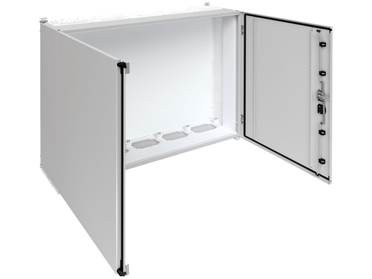 Wandschrank Hager univers mit Volltür SK II IP55 1100×1300×275mm RAL 7035