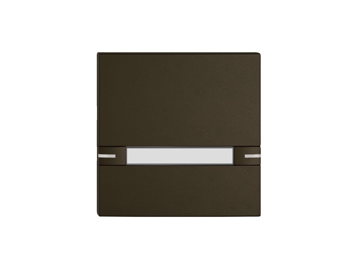 Taste 1/1 EDIZIO.liv KNX&UNI m.SNAPFIX® m.LED&Papiereinlage 2×Einfach-Bed.br