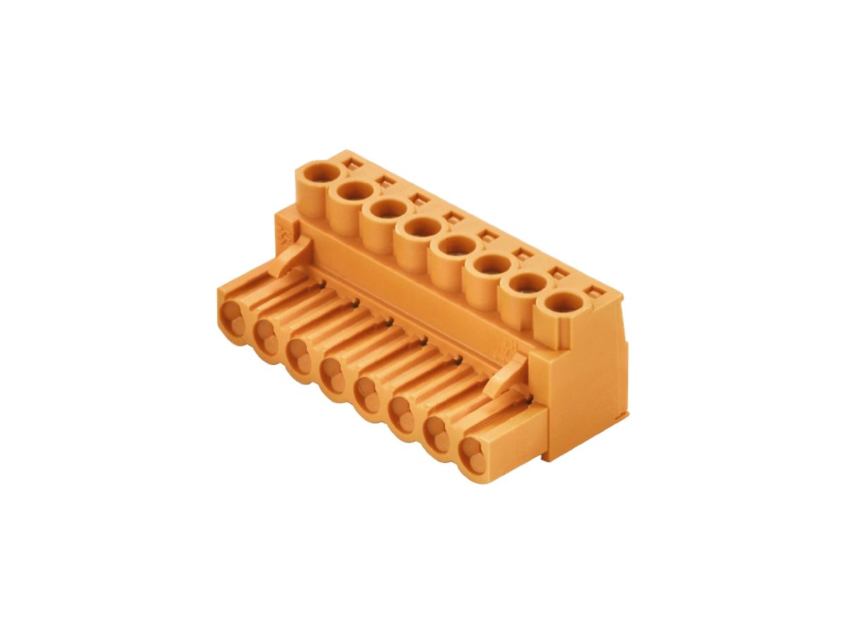 Buchsenstecker Weidmüller BLZP geschlossen 5.08mm 10L verzinnt orange