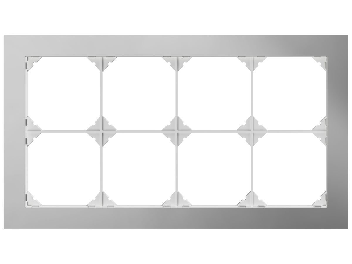 UP-Kopfzeile EDIZIO.liv prestige SNAPFIX® 2×4 274×154mm Edelstahl Cr