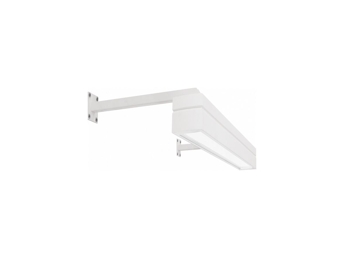 Wandhalterung SG Facet II Stahl 480×55×55mm weiss 2 Stück