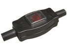 Schnurzwischenschalter ELBRO, 16(4)A, 250VAC, 2-polig, IP44, schwarz