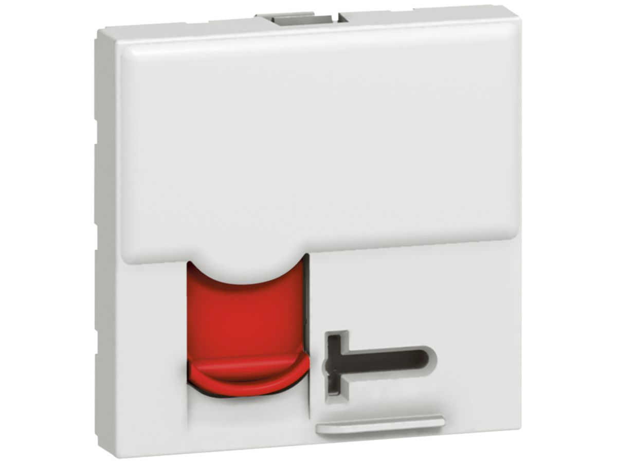 EB-Dose MOS FTP 1×RJ45 weiss/rot Kat.6 2 Module