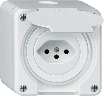 AP-Steckdose robusto Typ 13 weiss