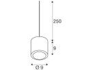 LED-Pendelleuchte SLV OCULUS 11W 780lm 920…930 DIM Ø90×90mm Bronze