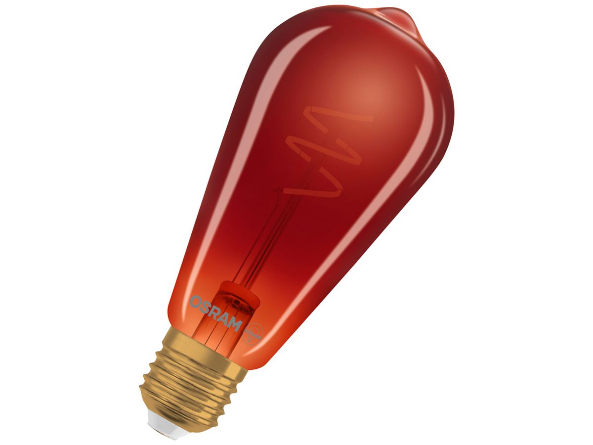 LED-Lampe LEDVANCE Vintage 1906 E27 3W 45lm 1800K klar kupfer DIM Ø64×139