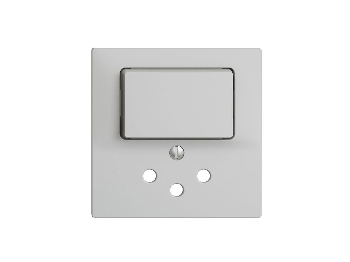 Frontset 60×60mm EDIZIOdue hellgrau T12, seitlich leuchtend