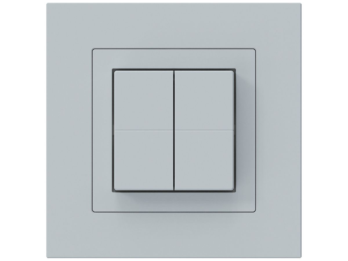 Funktaster Friends of Hue KPR, 4×, 94×94mm, klebend, hellgrau