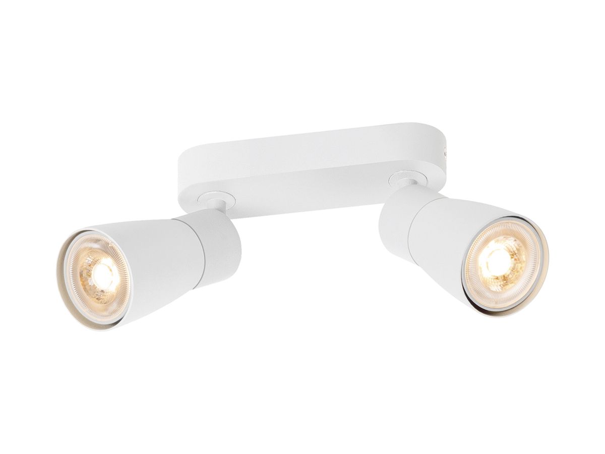 Spot SLV PURI 2.0 Dome CW GU10 2×6W DIM 150×42×138mm weiss